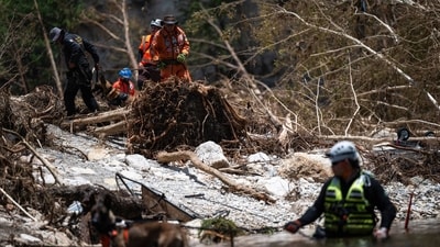 Central Texas flood recovery efforts are ongoing as three individuals remain missing: Cile Steward, Jeff Ramsey, and Michael Phillips. Photographer: Eli Hartman/Bloomberg (Bloomberg) Central Texas flood recovery efforts are ongoing as three individuals remain missing: Cile Steward, Jeff Ramsey, and Michael Phillips. Photographer: Eli Hartman/Bloomberg (Bloomberg)