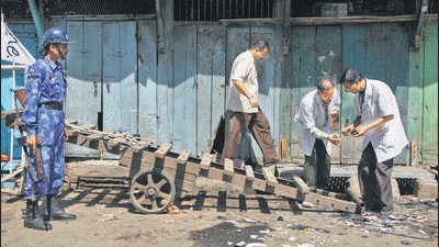 The collection of blast-site debris also occurred without forensic oversight, compromising evidentiary value, the judgement noted (HT Photo) The collection of blast-site debris also occurred without forensic oversight, compromising evidentiary value, the judgement noted (HT Photo)