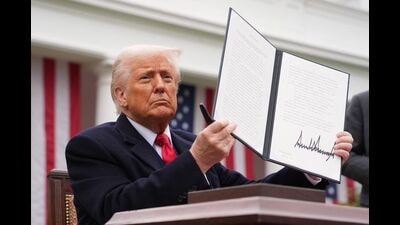 Trump’s attacks on India — the uncouth language and sneering style — seem to be personally motivated, well beyond the stated aim of rebalancing US trade numbers. (AFP)