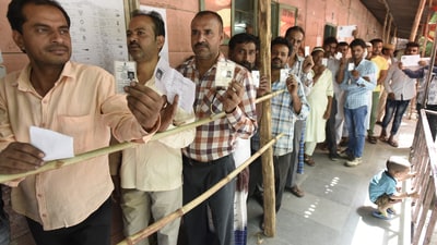 The SIR exercise covered all 243 assembly constituencies and 90,817 polling stations. (HT File) The SIR exercise covered all 243 assembly constituencies and 90,817 polling stations. (HT File)