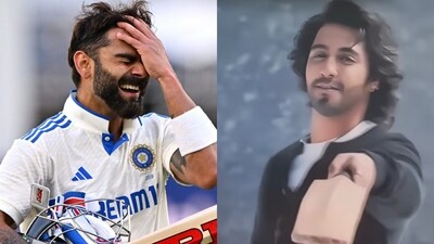 Virat Kohli and Ahaan Panday Virat Kohli and Ahaan Panday