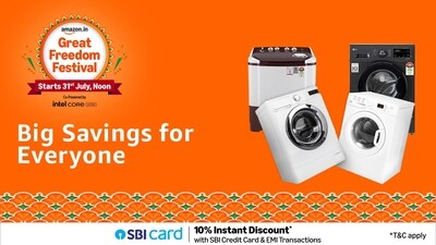 Unbelievable discounts on front load washing machines on Amazon Sale. Unbelievable discounts on front load washing machines on Amazon Sale.