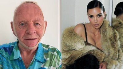 Anthony Hopkins mocks SKIMS' new face wrap. (Instagram/anthonyhopkins/kimkardashian) Anthony Hopkins mocks SKIMS' new face wrap. (Instagram/anthonyhopkins/kimkardashian)