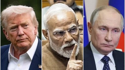 US President Donald Trump (L), PM Narendra Modi and Russian President Vladimir Putin US President Donald Trump (L), PM Narendra Modi and Russian President Vladimir Putin