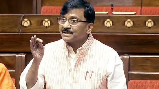 Sanjay Raut claimed that ministers from parties in the Mahayuti alliance have become a burden for CM Fadnavis and that he wants to offload the baggage. (Sansad TV/ANI Video Grab)