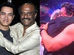 Aamir Khan and Rajinikanth share a sweet moment at Coolie trailer launch.