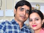 Accused Ravishankar Jatav with his wife Sapna (Sourced)