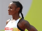 Olympic sprinter Sha’Carri Richardson arrested after altercation with boyfriend Christian Coleman at Seattle airport, escalating from a heated argument to physical confrontation. (Photo by Emilee Chinn / GETTY IMAGES NORTH AMERICA / Getty Images via AFP)