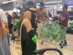 People crowded a London shop to grab Basmati rice on sale. People crowded a London shop to grab Basmati rice on sale.