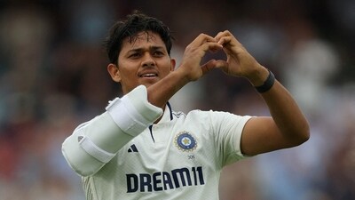Meanwhile, Jaiswal went on to smack 118 off 164 balls, getting another ton in this series. (Action Images via Reuters)