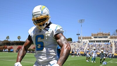 Los Angeles Chargers linebacker Denzel Perryman (6) was arrested on Friday. (AP) Los Angeles Chargers linebacker Denzel Perryman (6) was arrested on Friday. (AP)
