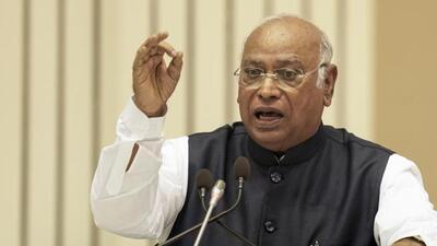 Congress president Mallikarjun Kharge was speaking at the Annual Legal Conclave organised by the Congress in New Delhi. (PTI photo) Congress president Mallikarjun Kharge was speaking at the Annual Legal Conclave organised by the Congress in New Delhi. (PTI photo)