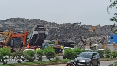 Gurugram's Bandhwari landfill has grown into a major environmental crisis, impacting nearby villages and upscale residential areas alike. (Parvesh Sharma)