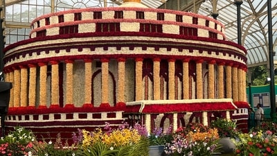 The Lalbagh Flower Show, August 2024. (Photo: Aayushi Parekh/HT) The Lalbagh Flower Show, August 2024. (Photo: Aayushi Parekh/HT)
