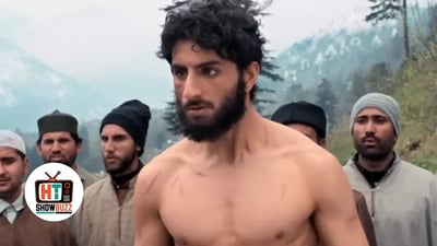 Ibrahim Ali Khan in a still from Kayoze Irani's Sarzameen. Ibrahim Ali Khan in a still from Kayoze Irani's Sarzameen.