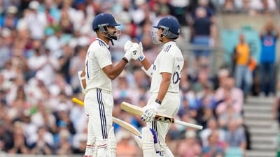 Yashasvi Jaiswal and Akash Deep gave India a strong start on Day 3, with the latter getting a half-century as the nightwatchman. (PTI) Yashasvi Jaiswal and Akash Deep gave India a strong start on Day 3, with the latter getting a half-century as the nightwatchman. (PTI)
