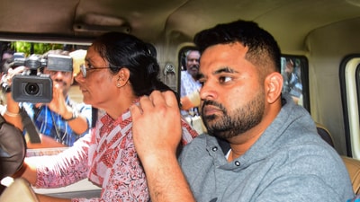 Prajwal Revanna convicted of raping 48-year-old domestic worker at Hassan farmhouse. (PTI File) Prajwal Revanna convicted of raping 48-year-old domestic worker at Hassan farmhouse. (PTI File)