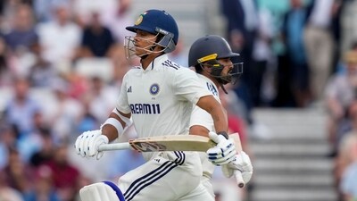 India's batters Yashasvi Jaiswal and Karun Nair run between the wickets (PTI) India's batters Yashasvi Jaiswal and Karun Nair run between the wickets (PTI)