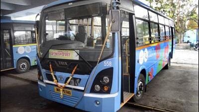 The industry representatives were present during the launch of the bus service. (REPRESENTATIVE PHOTO)