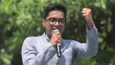 Trinamool Congress (TMC) national general secretary Abhishek Banerjee is set to virtually address over 9,000 party leaders and functionaries on August 5 (HT Photo/Samir Jana) Trinamool Congress (TMC) national general secretary Abhishek Banerjee is set to virtually address over 9,000 party leaders and functionaries on August 5 (HT Photo/Samir Jana)