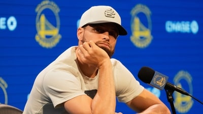 Golden State Warriors guard Stephen Curry listens during a news conference (AP) Golden State Warriors guard Stephen Curry listens during a news conference (AP)