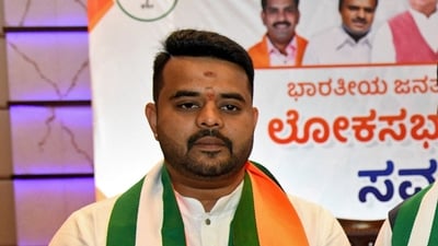 Former JDS leader Prajwal Revanna. (Reuters)