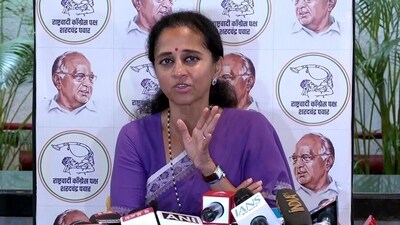 Supriya Sule said parts of the state, including Pune and Beed districts, have witnessed a steady surge in crimes. (ANI Twitter) Supriya Sule said parts of the state, including Pune and Beed districts, have witnessed a steady surge in crimes. (ANI Twitter)