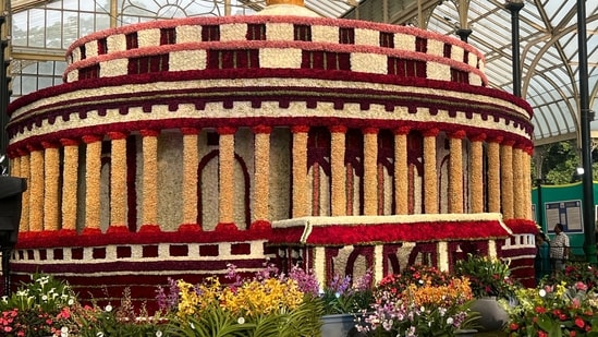 The Lalbagh Flower Show, August 2024. (Photo: Aayushi Parekh/HT)
