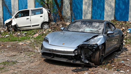 The case dates back to May 19 last year when a speeding Porsche car ran over two motorcycle-borne IT professionals in Pune's Kalyaninagar area. (HT File Photo)