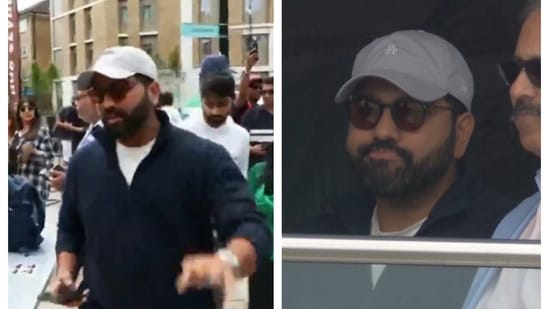 Rohit Sharma spotted at The Oval