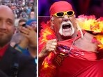 Hulk Hogan’s son Nick gets emotional as WWE pays tribute to late dad at WWE SummerSlam (@WWE/X, AP Photo/Evan Vucci, File) Hulk Hogan’s son Nick gets emotional as WWE pays tribute to late dad at WWE SummerSlam (@WWE/X, AP Photo/Evan Vucci, File)