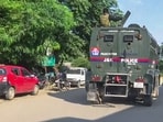 Operation continues in Akhal Devsar area of Kulgam district for the third consecutive day, on Sunday. (ANI Video Grab) Operation continues in Akhal Devsar area of Kulgam district for the third consecutive day, on Sunday. (ANI Video Grab)