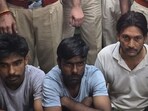 The accused in police custody. (HT Photo) The accused in police custody. (HT Photo)