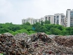 Waste pileup near Belvedere Towers condos. (Parveen Kumar/HT Photo) Waste pileup near Belvedere Towers condos. (Parveen Kumar/HT Photo)