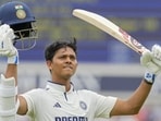 Yashasvi Jaiswal acknowledges fans as he walks off the field after his dismissal. (PTI)