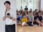 A South Korean taught Bhojpuri to a Korean group in a viral video, sparking joy online.