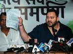 During the press conference on Saturday, Tejashwi Yadav said that he could not find his name in the draft electoral rolls. During the press conference on Saturday, Tejashwi Yadav said that he could not find his name in the draft electoral rolls.