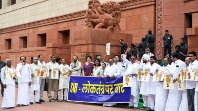Opposition parties have expressed apprehension over the SIR exercise in Bihar, warning that it would lead to disenfranchisement of many (File/ANI) Opposition parties have expressed apprehension over the SIR exercise in Bihar, warning that it would lead to disenfranchisement of many (File/ANI)