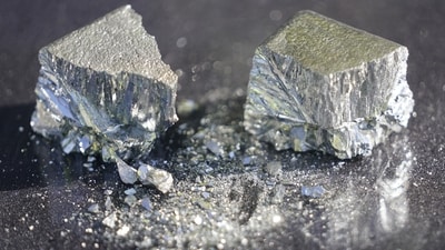 FILE - Refined tellurium is displayed at the Rio Tinto Kennecott refinery, May 11, 2022, in Magna, Utah. The world has enough rare earth minerals and other critical raw materials to switch from fossil fuels to renewable energy to produce electricity and limit global warming, according to a new study that counters concerns about the supply of such minerals. (AP Photo/Rick Bowmer, File) (AP) FILE - Refined tellurium is displayed at the Rio Tinto Kennecott refinery, May 11, 2022, in Magna, Utah. The world has enough rare earth minerals and other critical raw materials to switch from fossil fuels to renewable energy to produce electricity and limit global warming, according to a new study that counters concerns about the supply of such minerals. (AP Photo/Rick Bowmer, File) (AP)