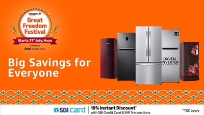 Price drop on side by side refrigerators. Get up to 55% off on all brands during the Amazon Great Freedom Festival Sale. Price drop on side by side refrigerators. Get up to 55% off on all brands during the Amazon Great Freedom Festival Sale.
