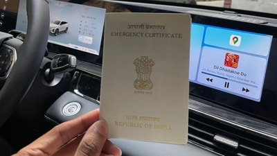 Ayush Panchmiya received an emergency certificate after his belongings were stolen in Spain. (X/@lets_ash) Ayush Panchmiya received an emergency certificate after his belongings were stolen in Spain. (X/@lets_ash)