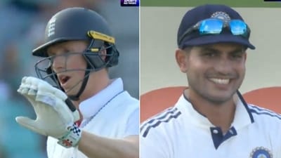 Zak Crawley deployed similar tactics to the third Test, but Shubman Gill had a more composed reaction this time (X) Zak Crawley deployed similar tactics to the third Test, but Shubman Gill had a more composed reaction this time (X)