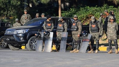 Police retaliated, and in the exchange of fire, one policeman and three attackers were killed, and the rest managed to flee. (REUTERS)