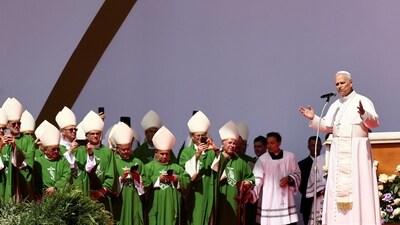 Pope Leo XIV speaks, on the day of a Mass for Jubilee of Youth in Tor Vergata, in Rome, Italy, August 3, 2025. REUTERS/Yara Nardi (REUTERS)