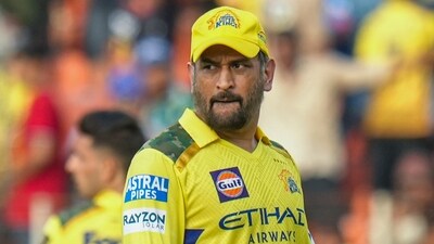 MS Dhoni during IPL 2025 (PTI) MS Dhoni during IPL 2025 (PTI)