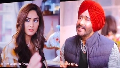 Mrunal Thakur and Ajay Devgn in Son of Sardaar 2 Mrunal Thakur and Ajay Devgn in Son of Sardaar 2