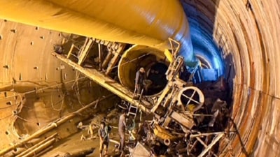 A Tunnel Boring Machine (TBM). (Representative image) (PTI) A Tunnel Boring Machine (TBM). (Representative image) (PTI)
