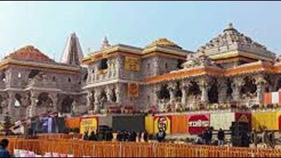 The main ceremony of flag hoisting will take place on November 25. The flag will be hoisted on a 42-feet flag pole atop the 161-foot-high spire of the Ram temple. (HT file) The main ceremony of flag hoisting will take place on November 25. The flag will be hoisted on a 42-feet flag pole atop the 161-foot-high spire of the Ram temple. (HT file)