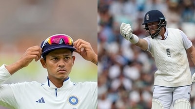 Yashasvi Jaiswal tried to get under the skin of Ben Duckett by constantly chirping. (PTI/Reuters) Yashasvi Jaiswal tried to get under the skin of Ben Duckett by constantly chirping. (PTI/Reuters)