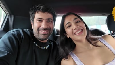 Yogita Bihani with her boyfriend Aaryamann Sethi. Yogita Bihani with her boyfriend Aaryamann Sethi.
